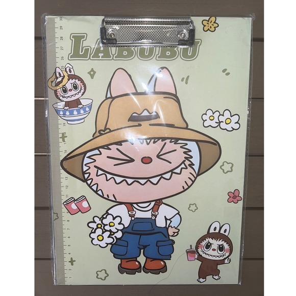 LABUBU Clipboard Ruler Cute Cartoon Character Design - Picture 1 of 4